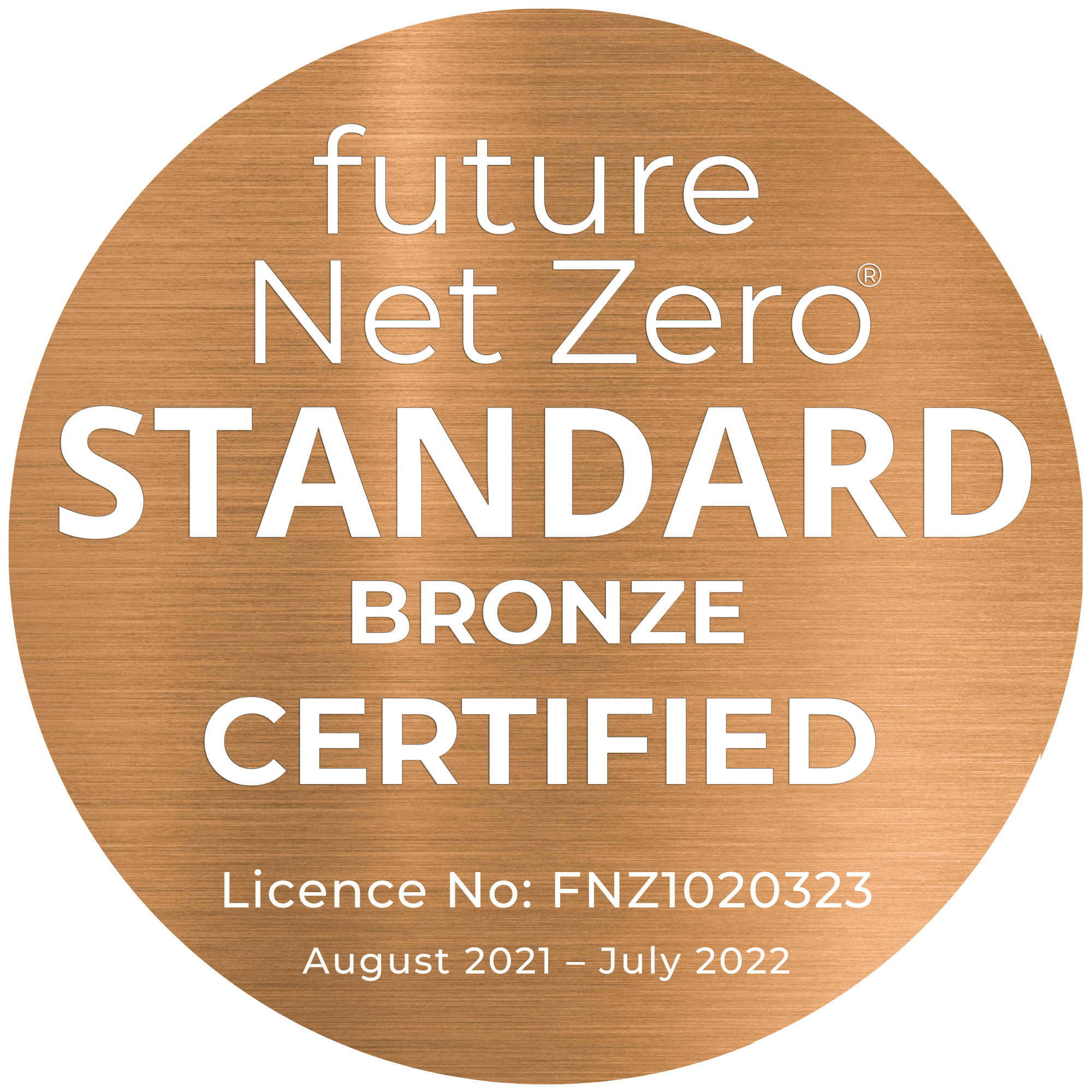future net zero standard bronze certified